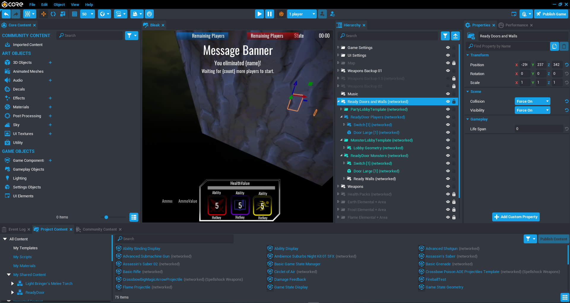 Core's HUD