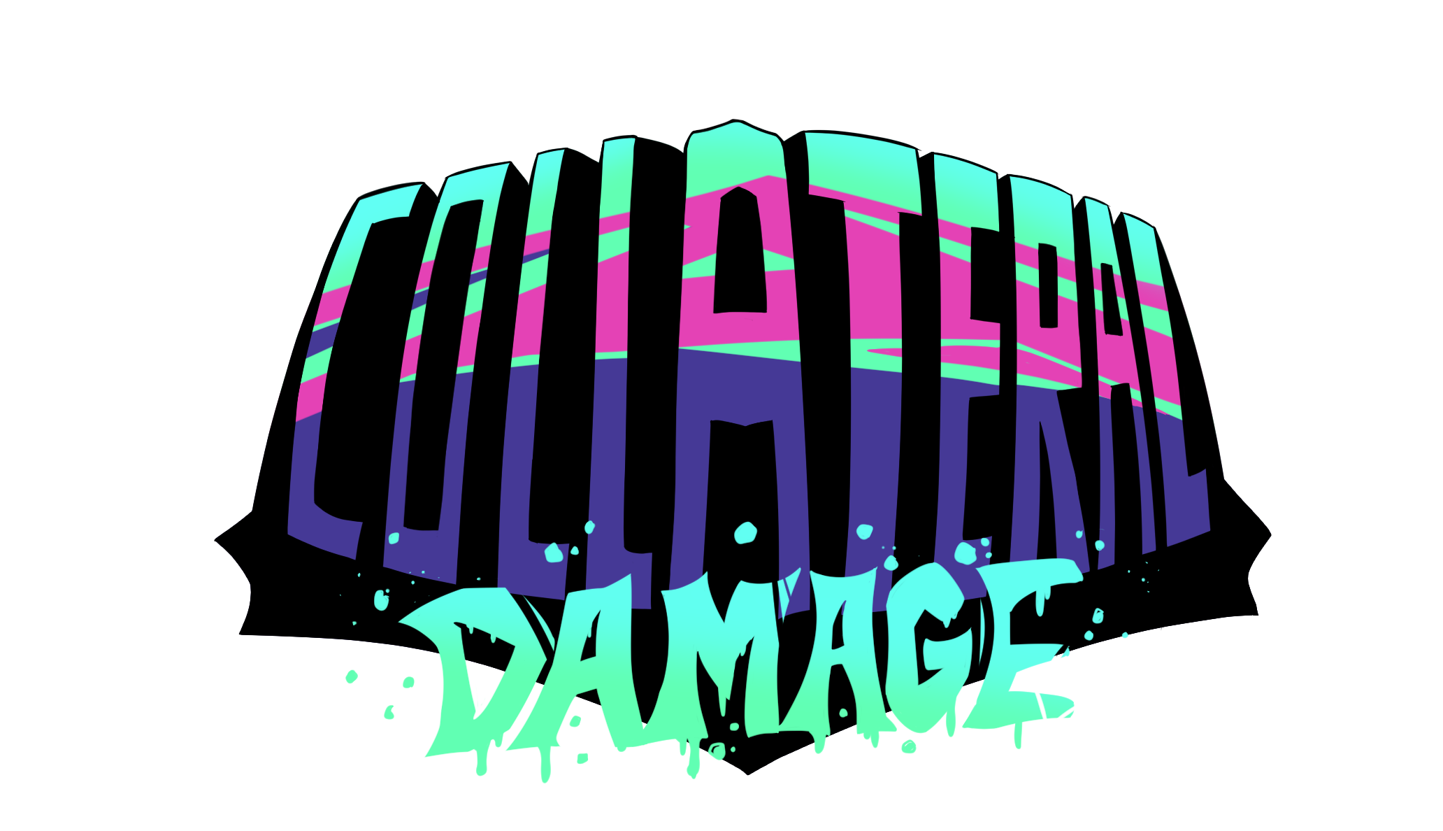 Collateral Damage Title, artwork by Ian Elquiero